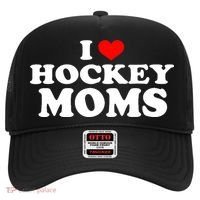 I Love Hockey Moms Funny Hat thumb 0