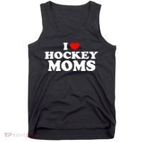 I Love Hockey Moms Funny Tank Top thumb 0