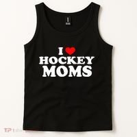 I Love Hockey Moms Funny Tank Top thumb 2