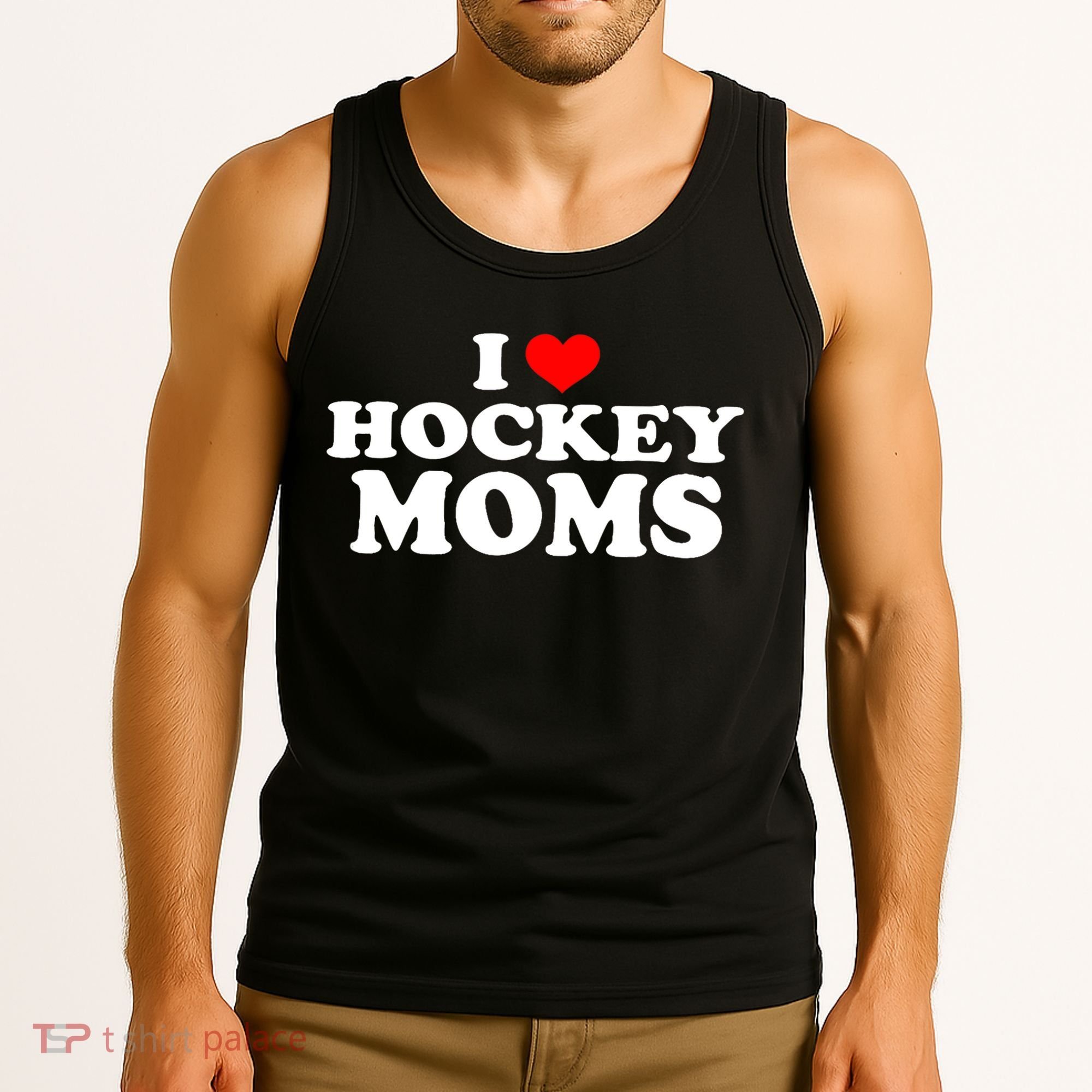 I Love Hockey Moms Funny Tank Top