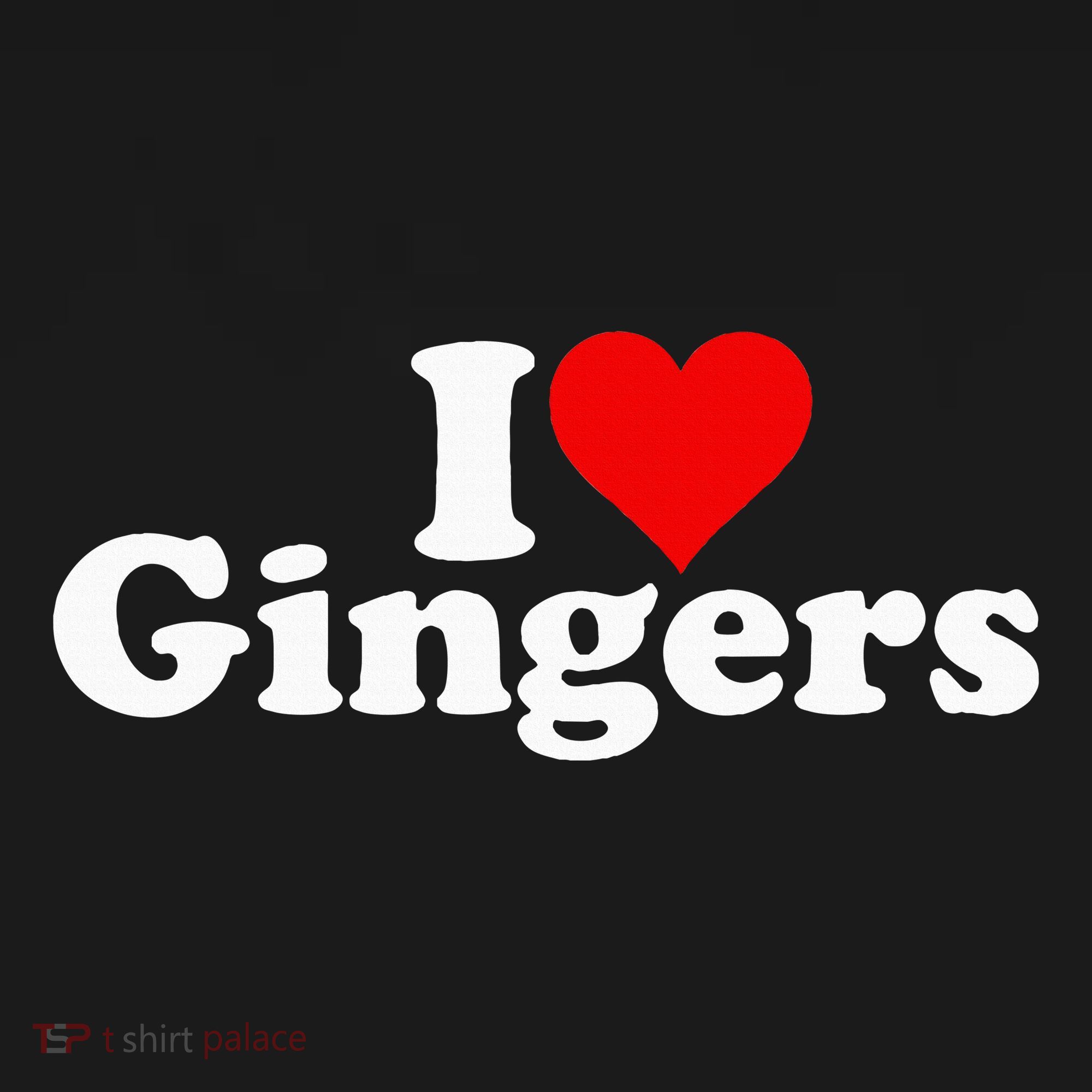 I Love Heart Gingers Redheads Red Hair Hoodie