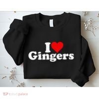 I Love Heart Gingers Redheads Red Hair Sweatshirt thumb 2