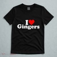 I Love Heart Gingers Redheads Red Hair T-Shirt thumb 5