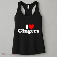 I Love Heart Gingers Redheads Red Hair Women's Tank Top thumb 3