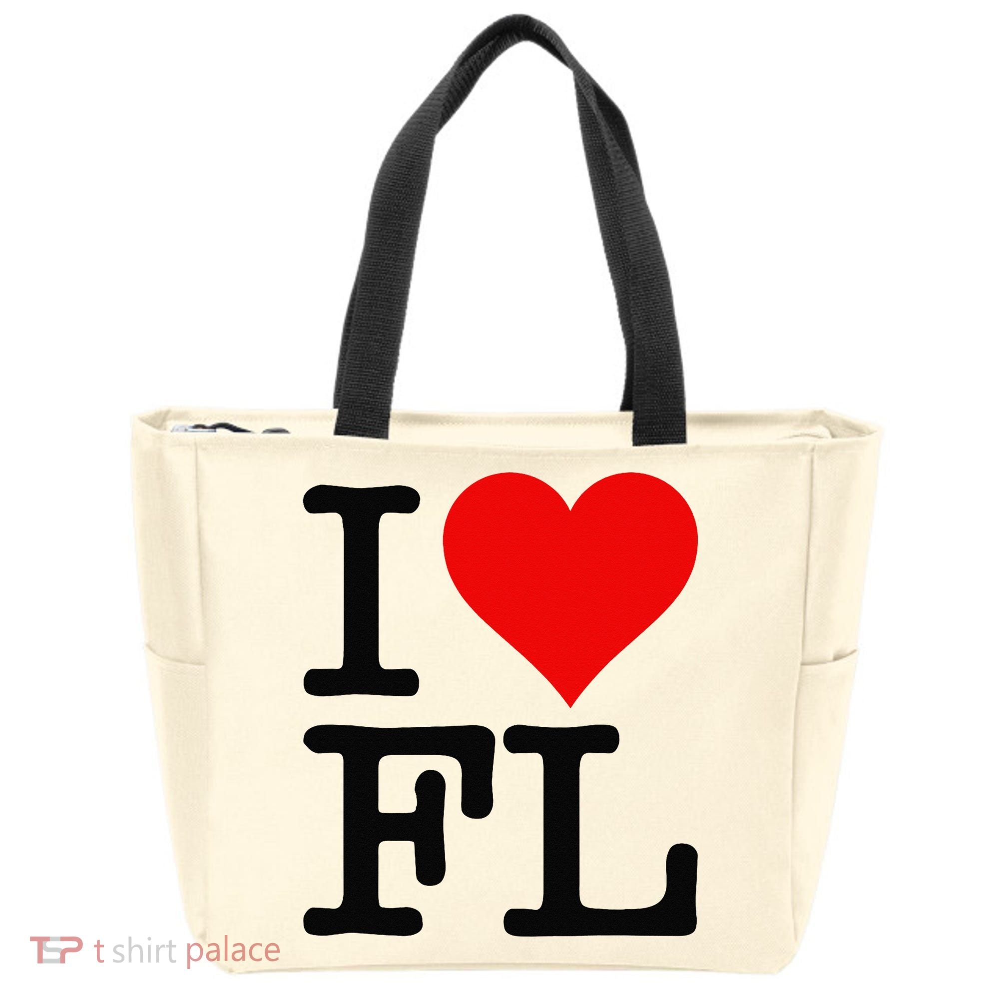 I LOVE HEART FLORIDA FL Tote Bag