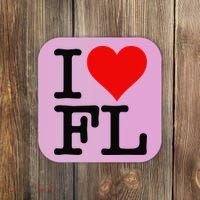 I LOVE HEART FLORIDA FL Coaster thumb 0