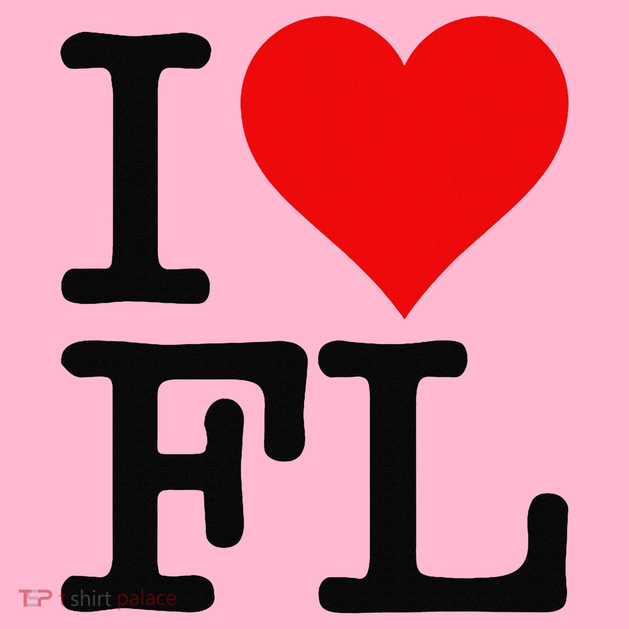 I LOVE HEART FLORIDA FL Coaster