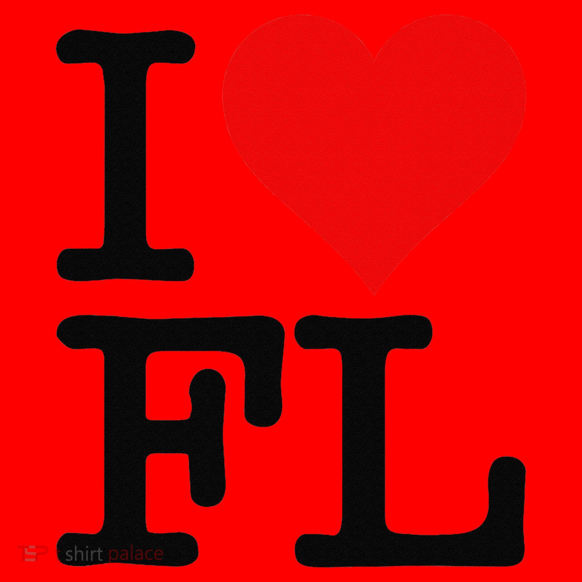 I LOVE HEART FLORIDA FL Santa Hat