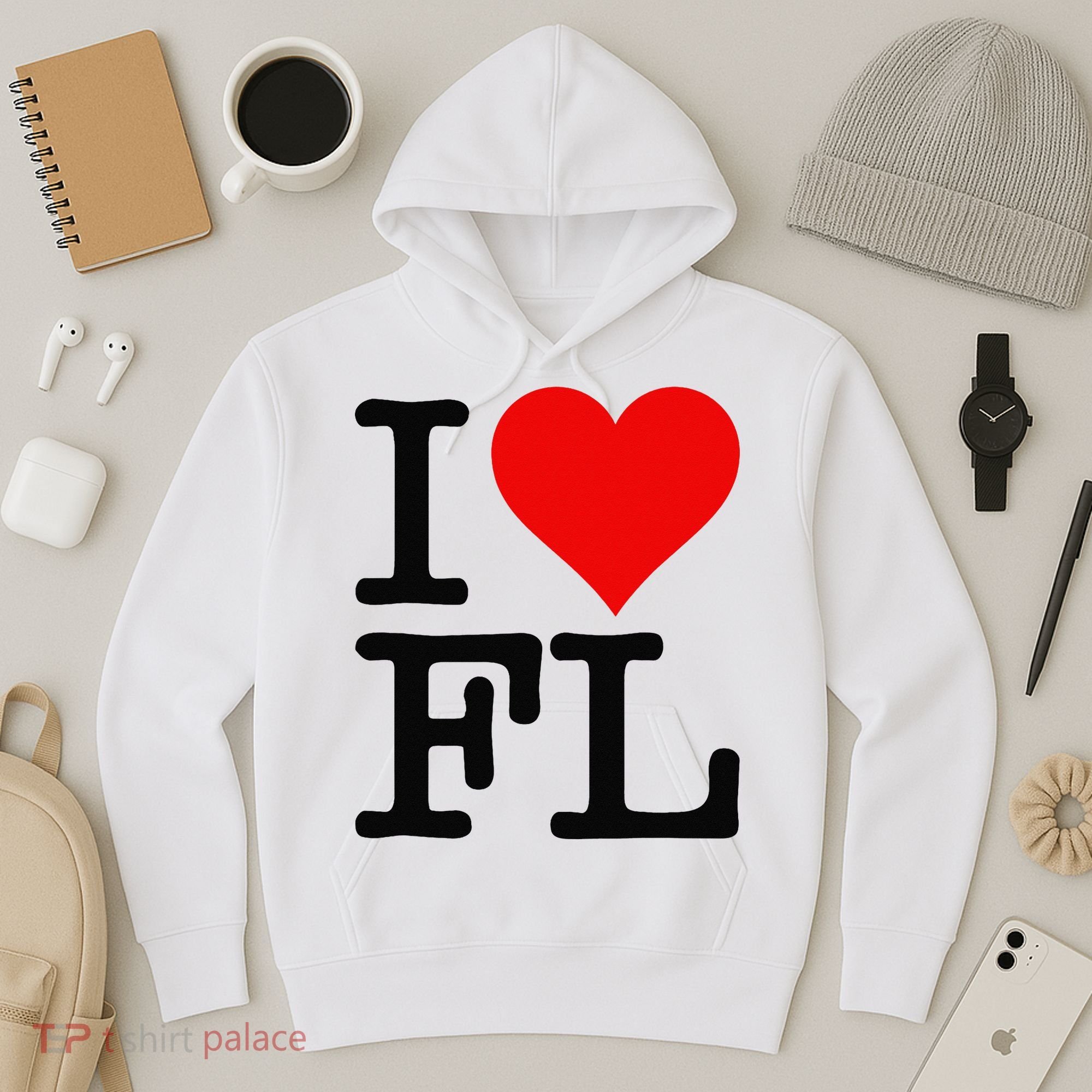 I LOVE HEART FLORIDA FL Hoodie