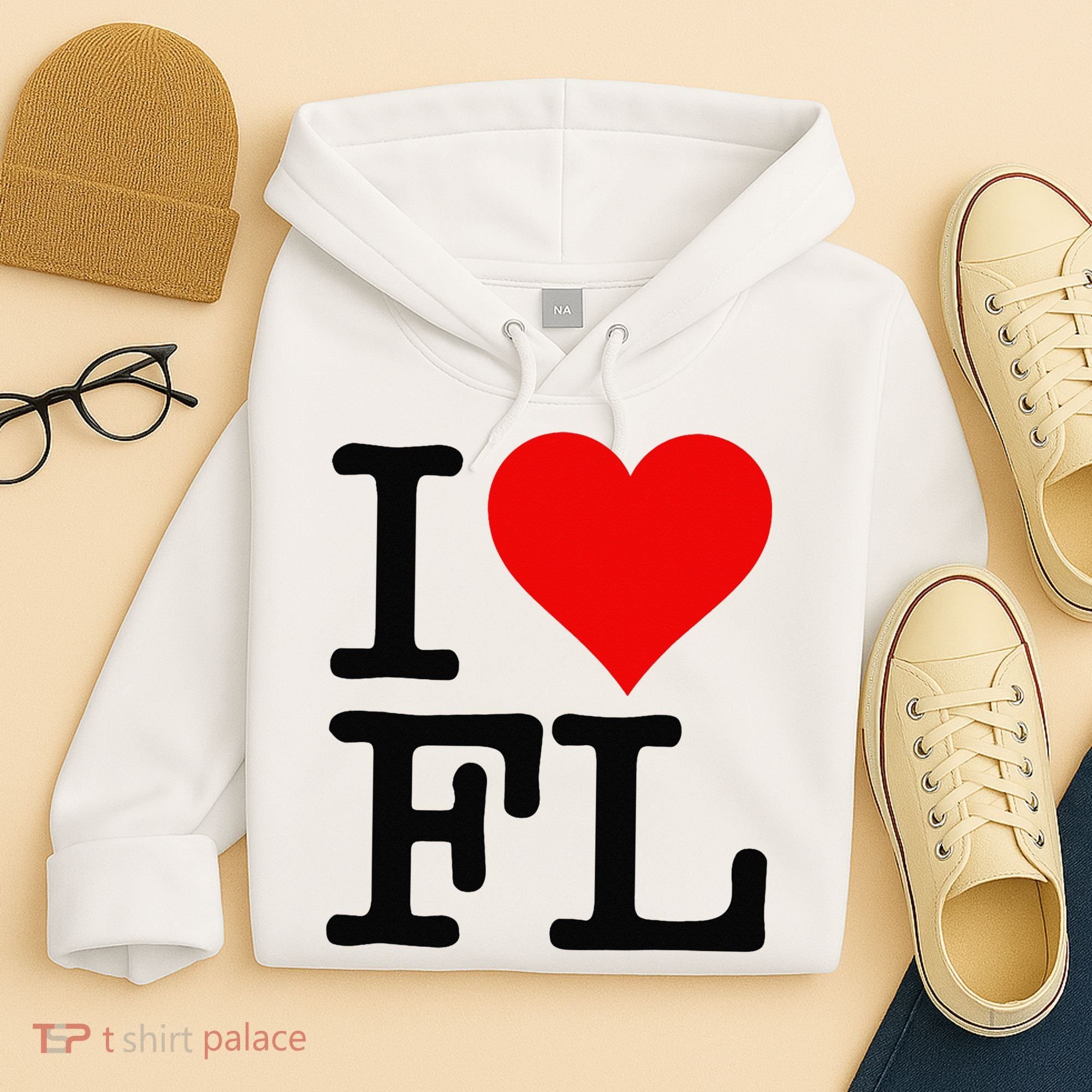 I LOVE HEART FLORIDA FL Hoodie