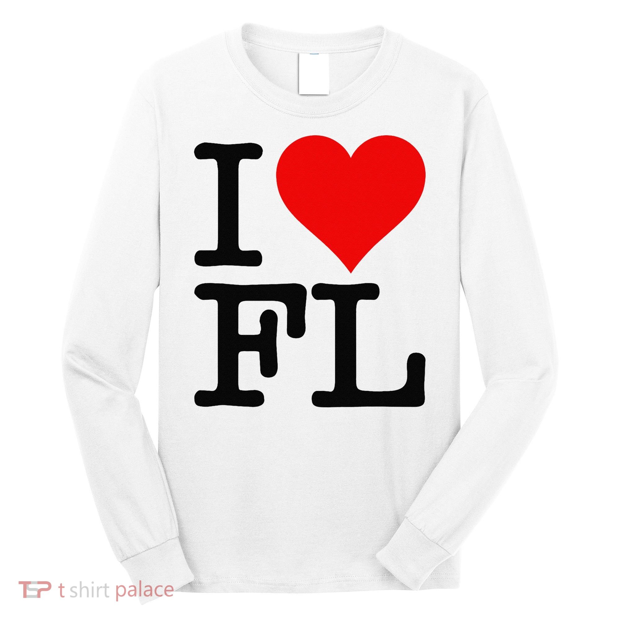 I LOVE HEART FLORIDA FL Long Sleeve Shirt