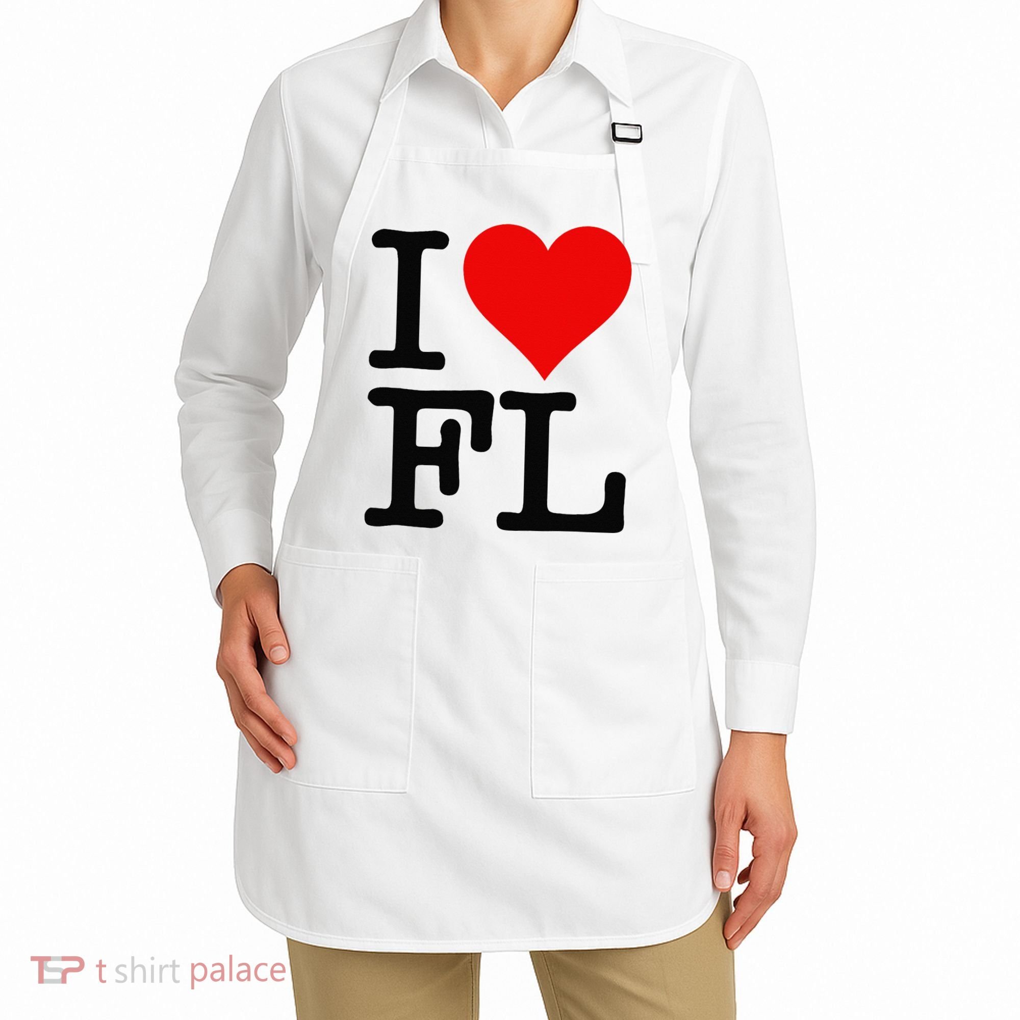 I LOVE HEART FLORIDA FL Apron