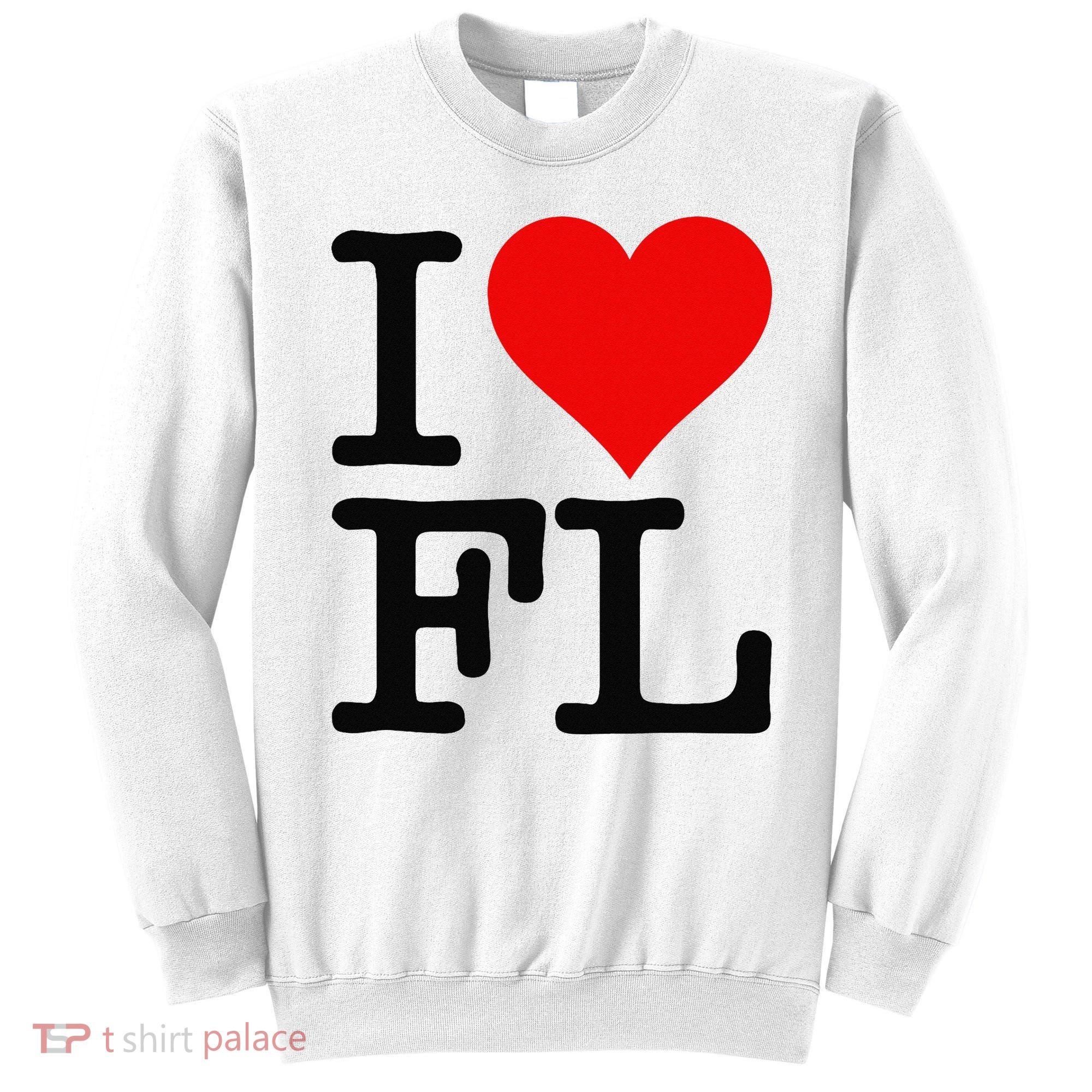 I LOVE HEART FLORIDA FL Sweatshirt