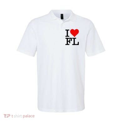 I LOVE HEART FLORIDA FL Polo