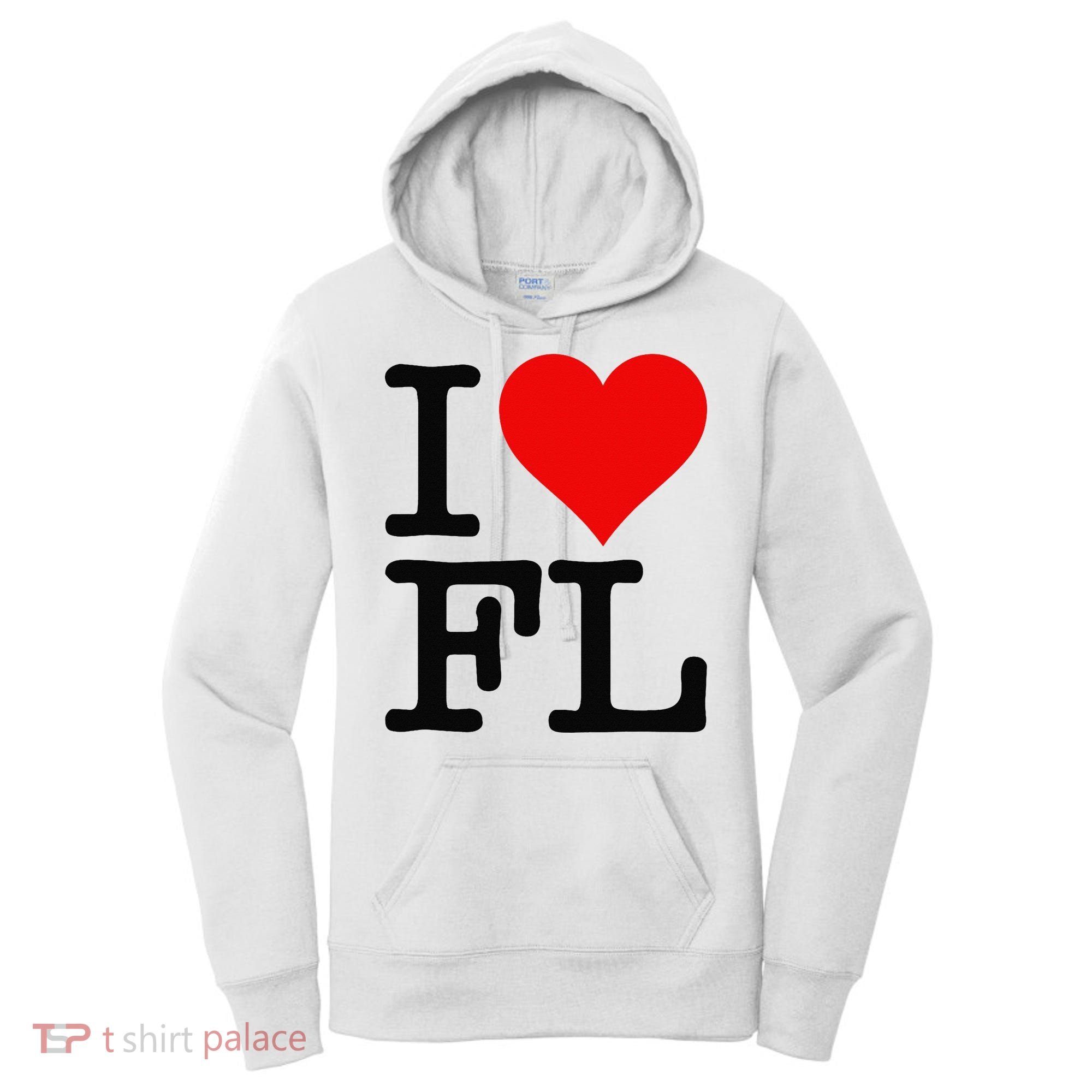 I LOVE HEART FLORIDA FL Women's Hoodie