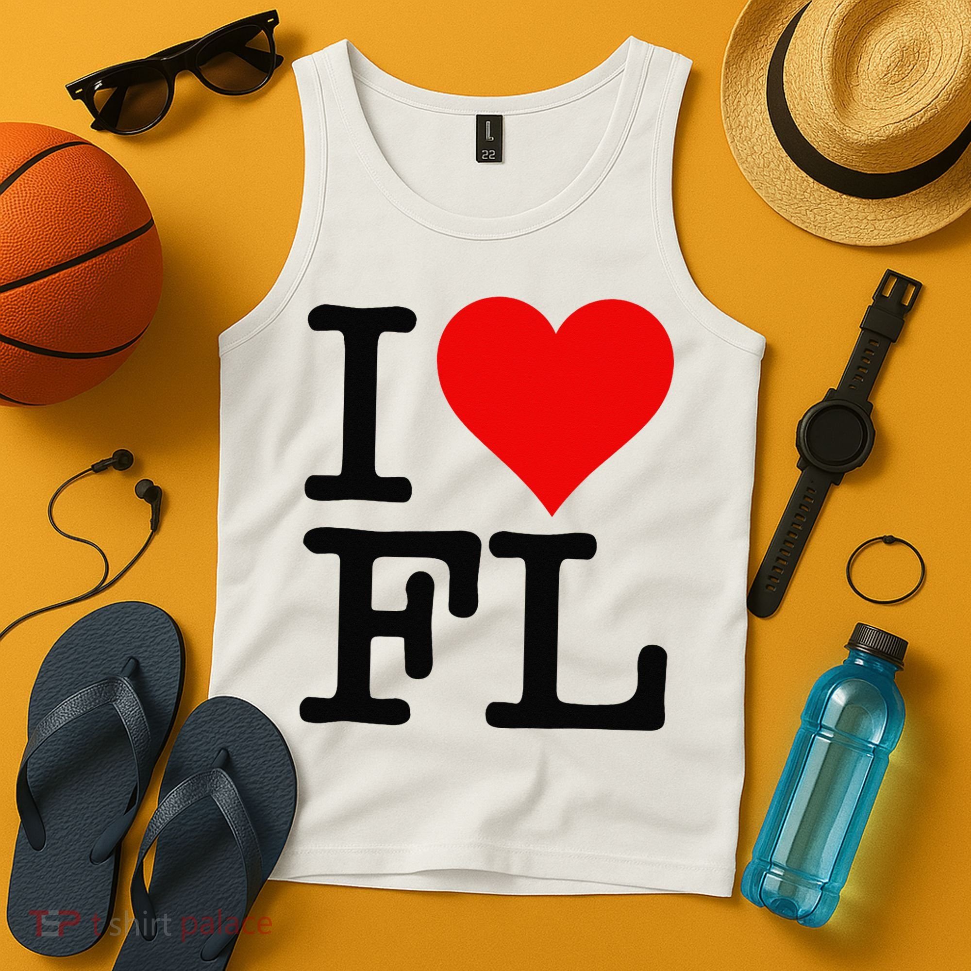 I LOVE HEART FLORIDA FL Tank Top