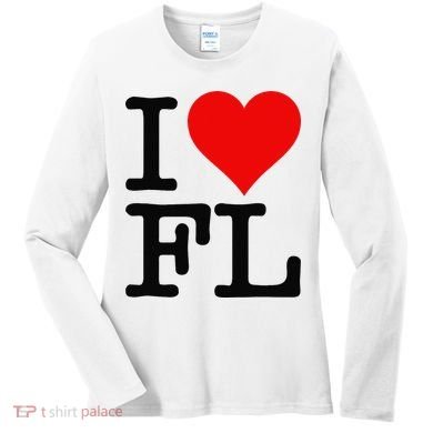 I LOVE HEART FLORIDA FL Women's Long Sleeve Shirt