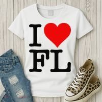 I LOVE HEART FLORIDA FL Women's T-Shirt thumb 3