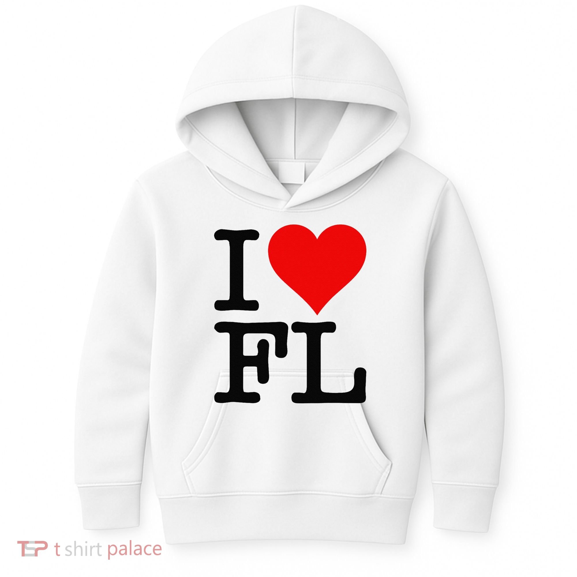 I LOVE HEART FLORIDA FL Kids Hoodie