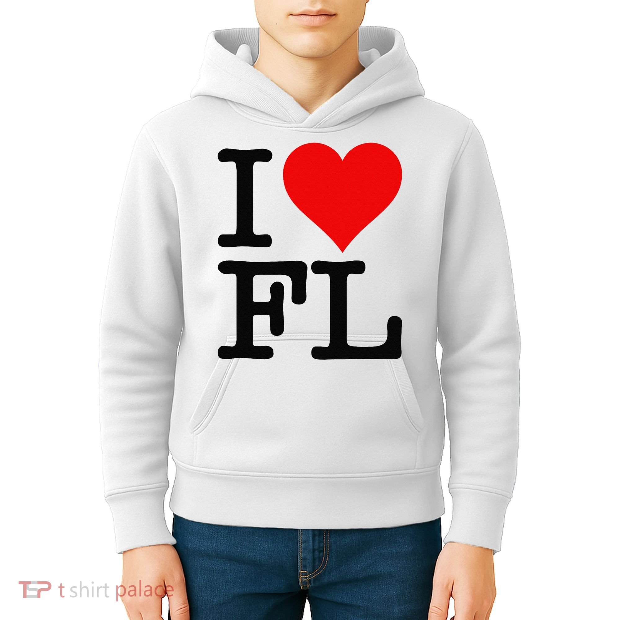 I LOVE HEART FLORIDA FL Kids Hoodie