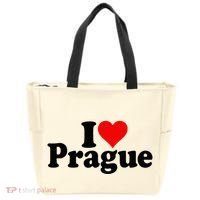I Love Heart Prague Czech Republic Praha Tote Bag thumb 0