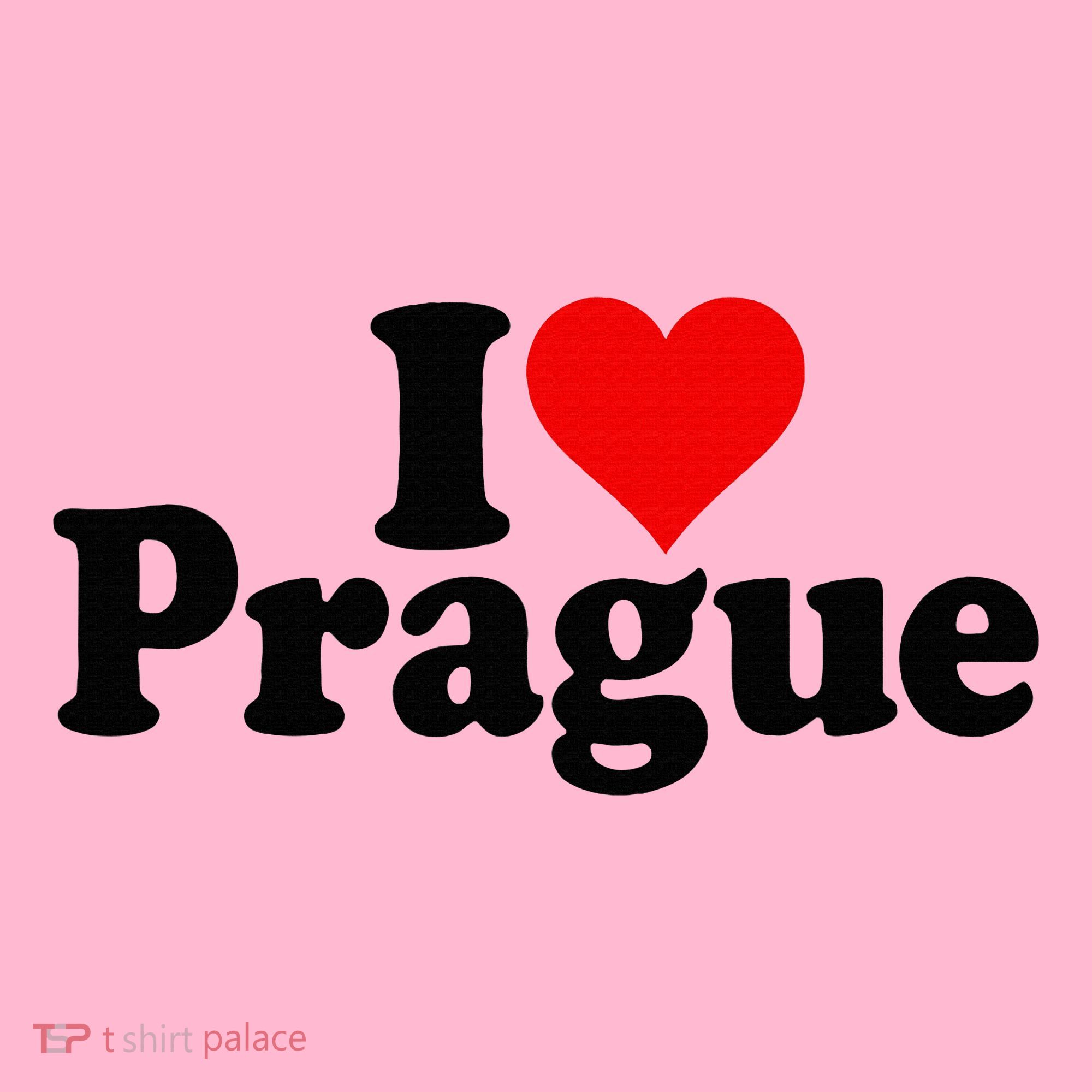 I Love Heart Prague Czech Republic Praha Coaster