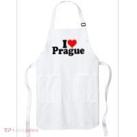 I Love Heart Prague Czech Republic Praha Apron thumb 0