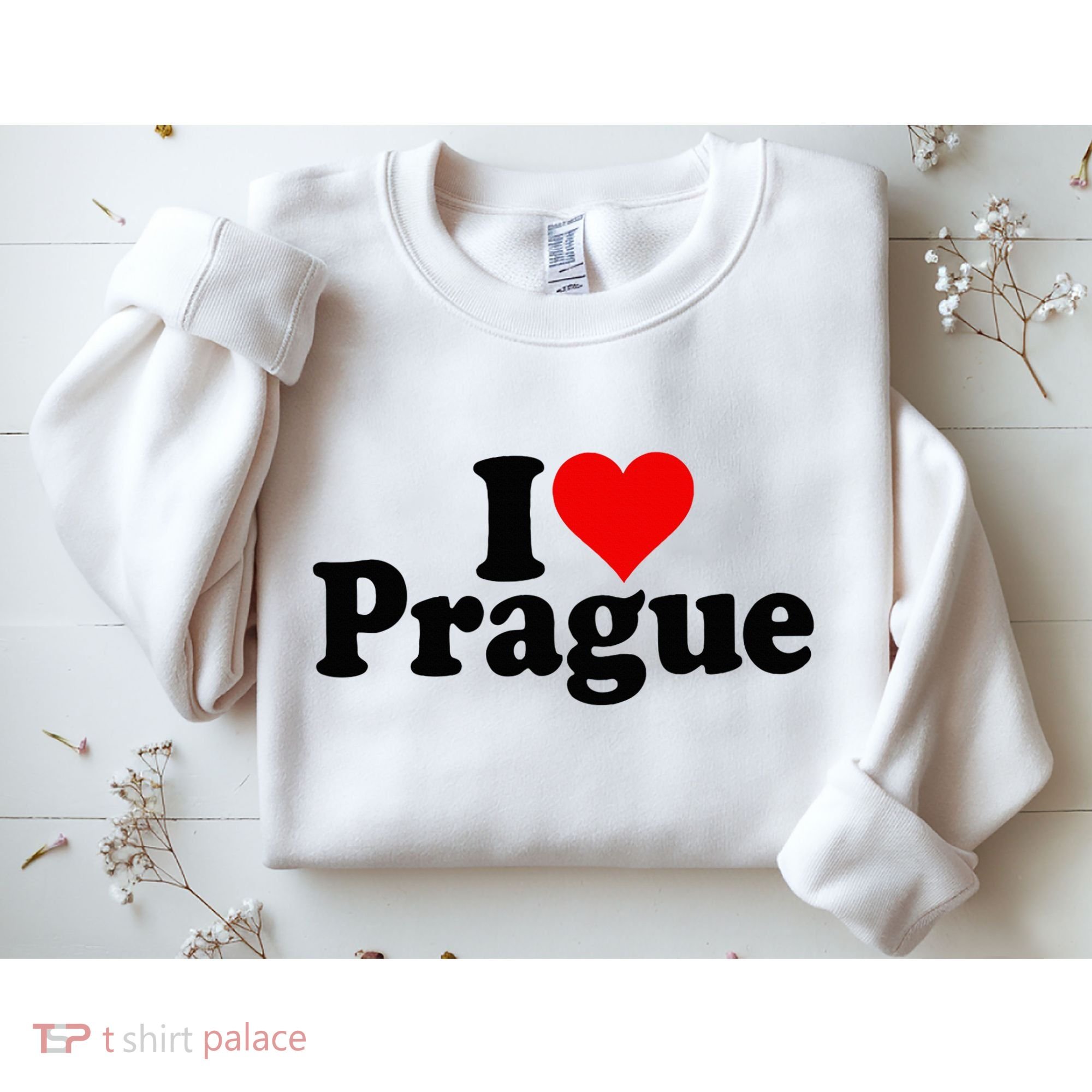 I Love Heart Prague Czech Republic Praha Sweatshirt