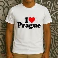 I Love Heart Prague Czech Republic Praha T-Shirt thumb 3