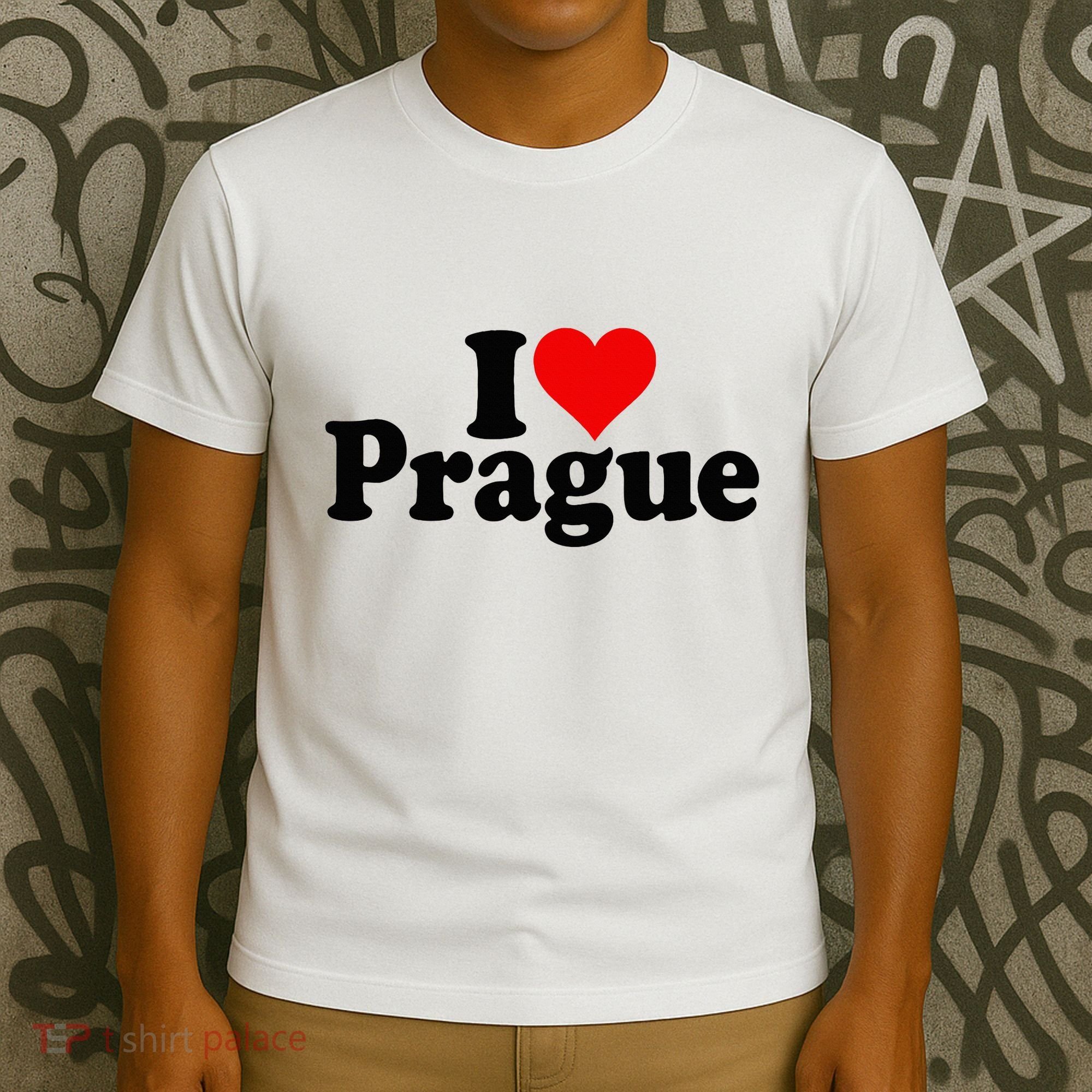 I Love Heart Prague Czech Republic Praha T-Shirt