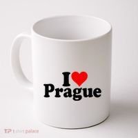 I Love Heart Prague Czech Republic Praha Coffee Mug thumb 0