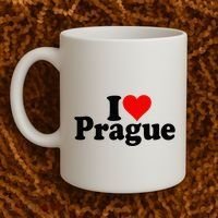 I Love Heart Prague Czech Republic Praha Coffee Mug thumb 2