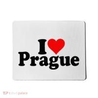 I Love Heart Prague Czech Republic Praha Mousepad thumb 0