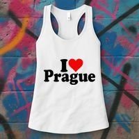 I Love Heart Prague Czech Republic Praha Women's Tank Top thumb 3