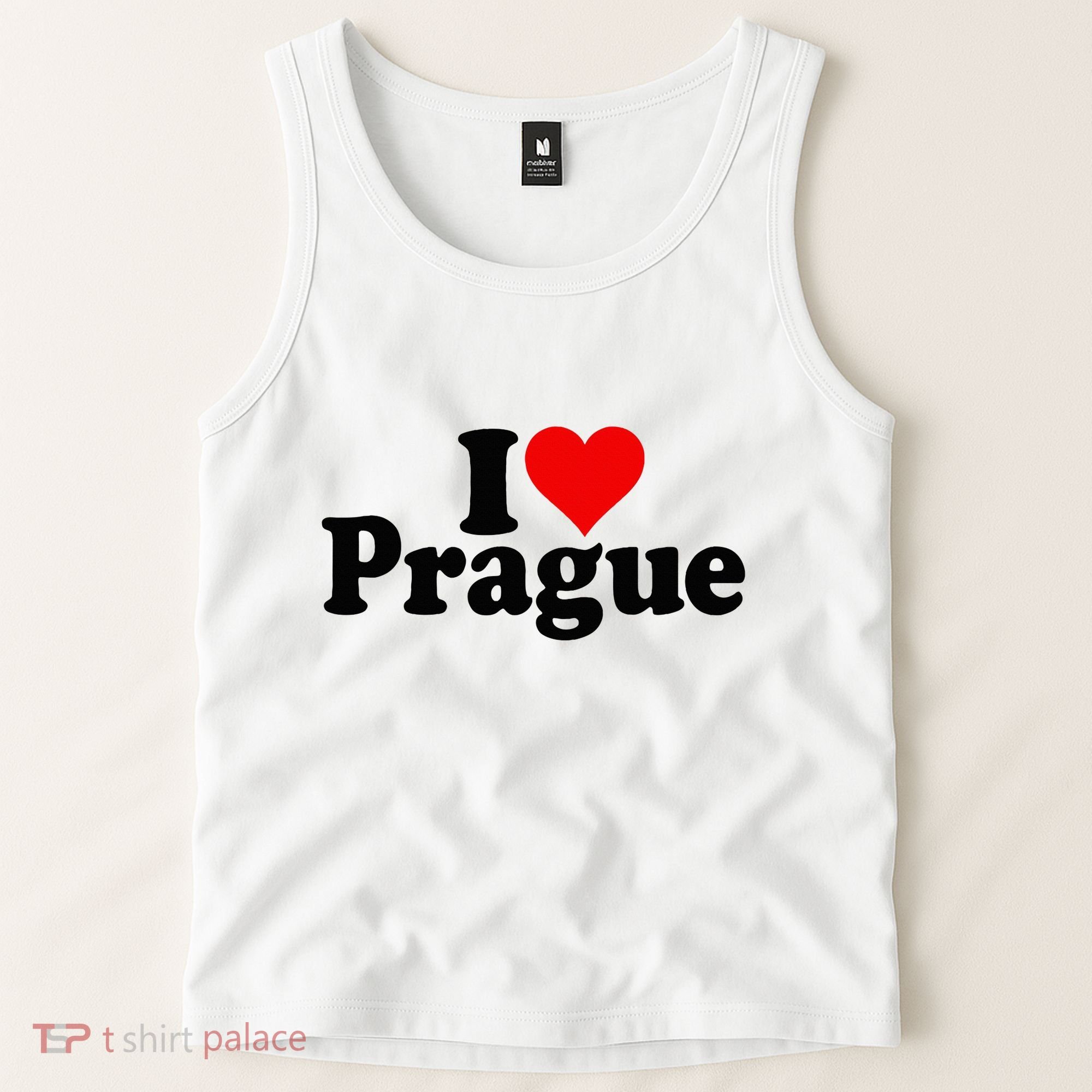 I Love Heart Prague Czech Republic Praha Tank Top