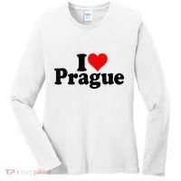 I Love Heart Prague Czech Republic Praha Women's Long Sleeve Shirt thumb 0