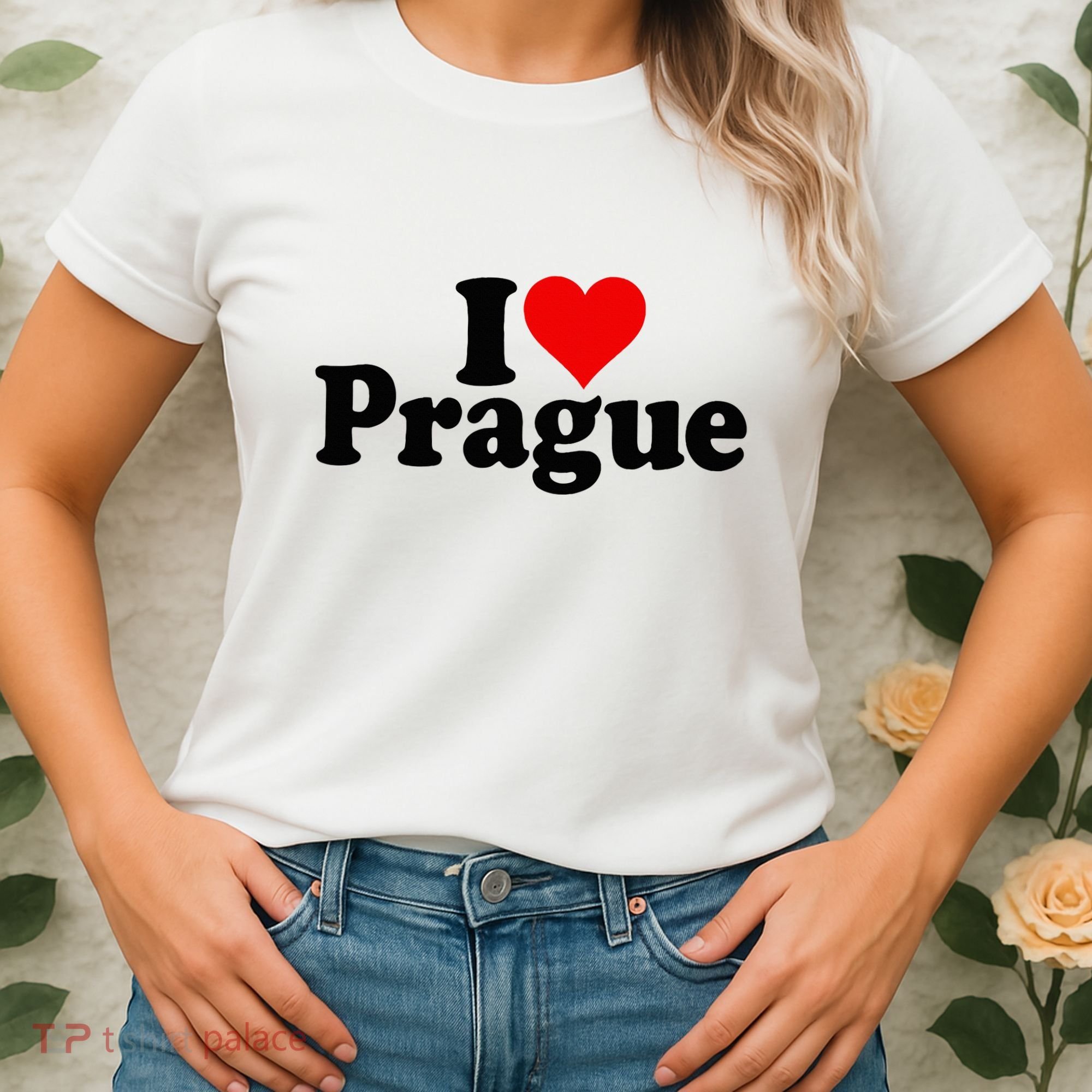 I Love Heart Prague Czech Republic Praha Women's T-Shirt