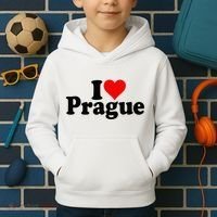 I Love Heart Prague Czech Republic Praha Kids Hoodie thumb 2