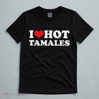 I Love Hot Tamales Tee Funny Red Heart Love Tamales Tee T-Shirt thumb 5