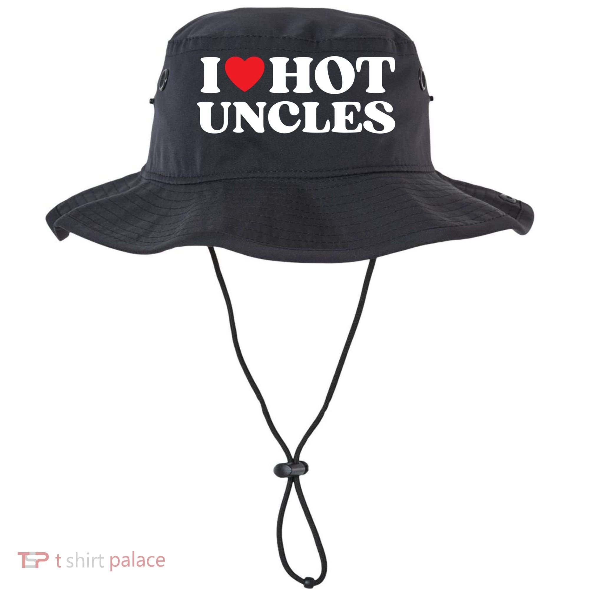 I Love Hot Uncles Family My Favorite Uncle Uncle's Day Gift Bucket Hat