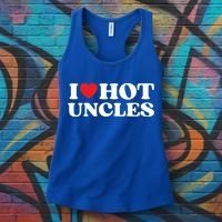 I Love Hot Uncles Family My Favorite Uncle Uncle's Day Gift Women's Tank Top thumb 3