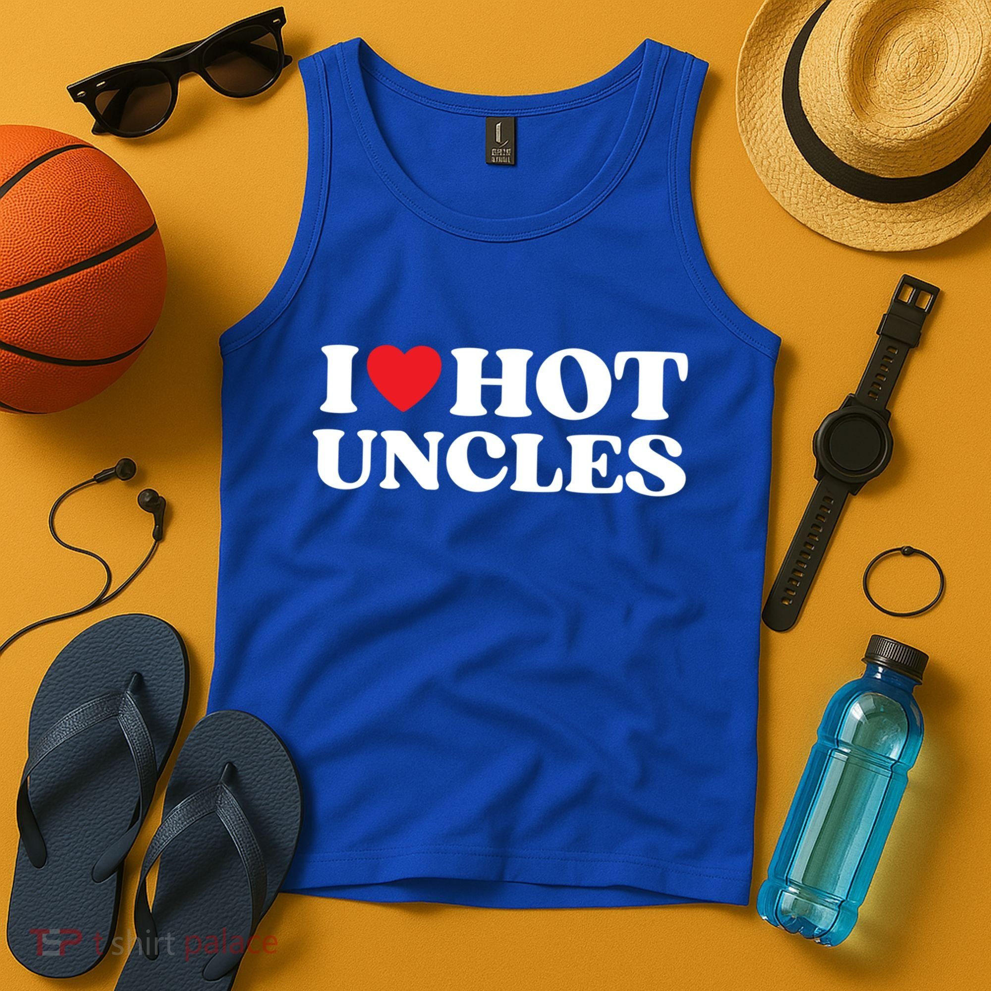 I Love Hot Uncles Family My Favorite Uncle Uncle's Day Gift Tank Top
