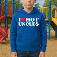 I Love Hot Uncles Family My Favorite Uncle Uncle's Day Gift Kids Hoodie thumb 2