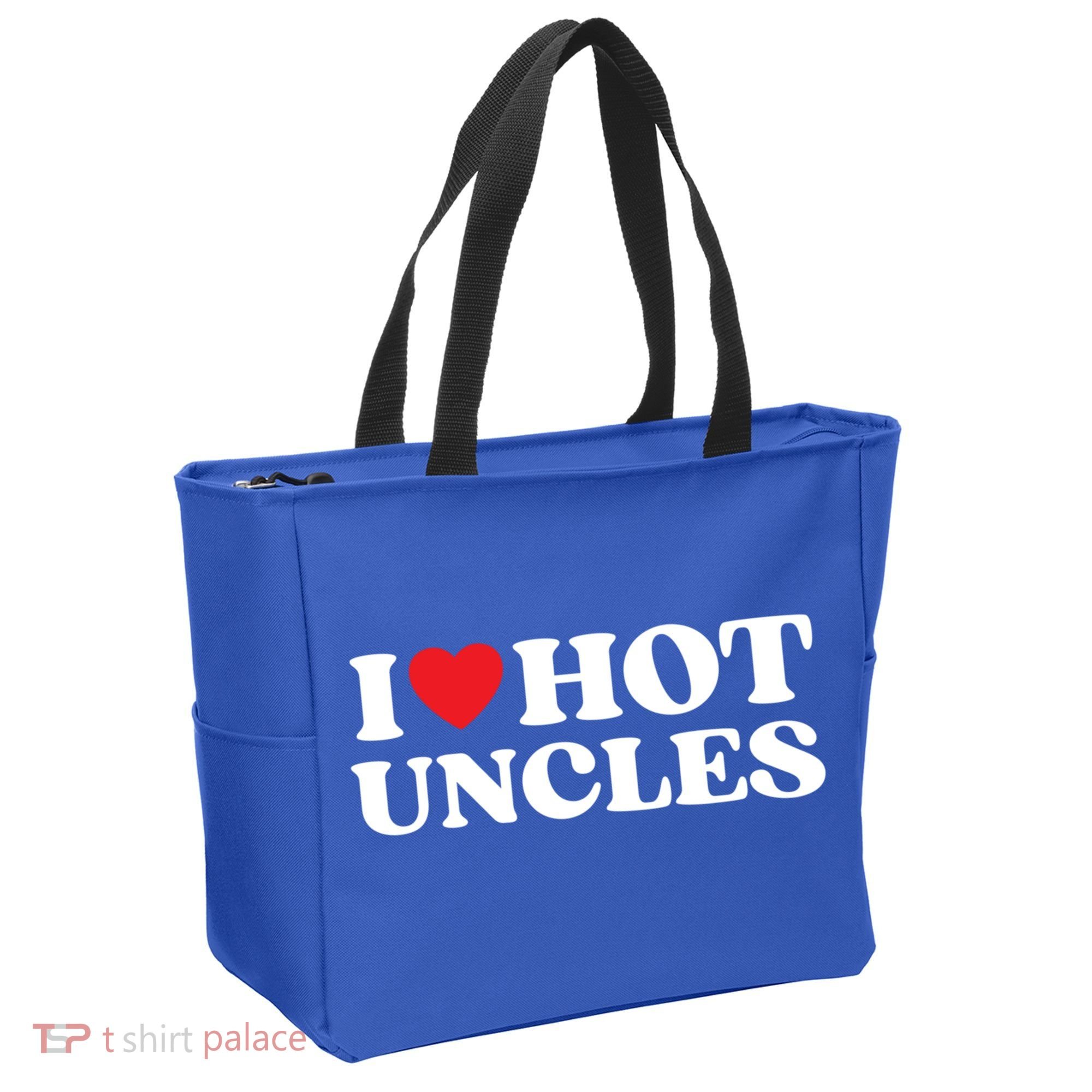I Love Hot Uncles Family My Favorite Uncle Uncle's Day Gift Tote Bag