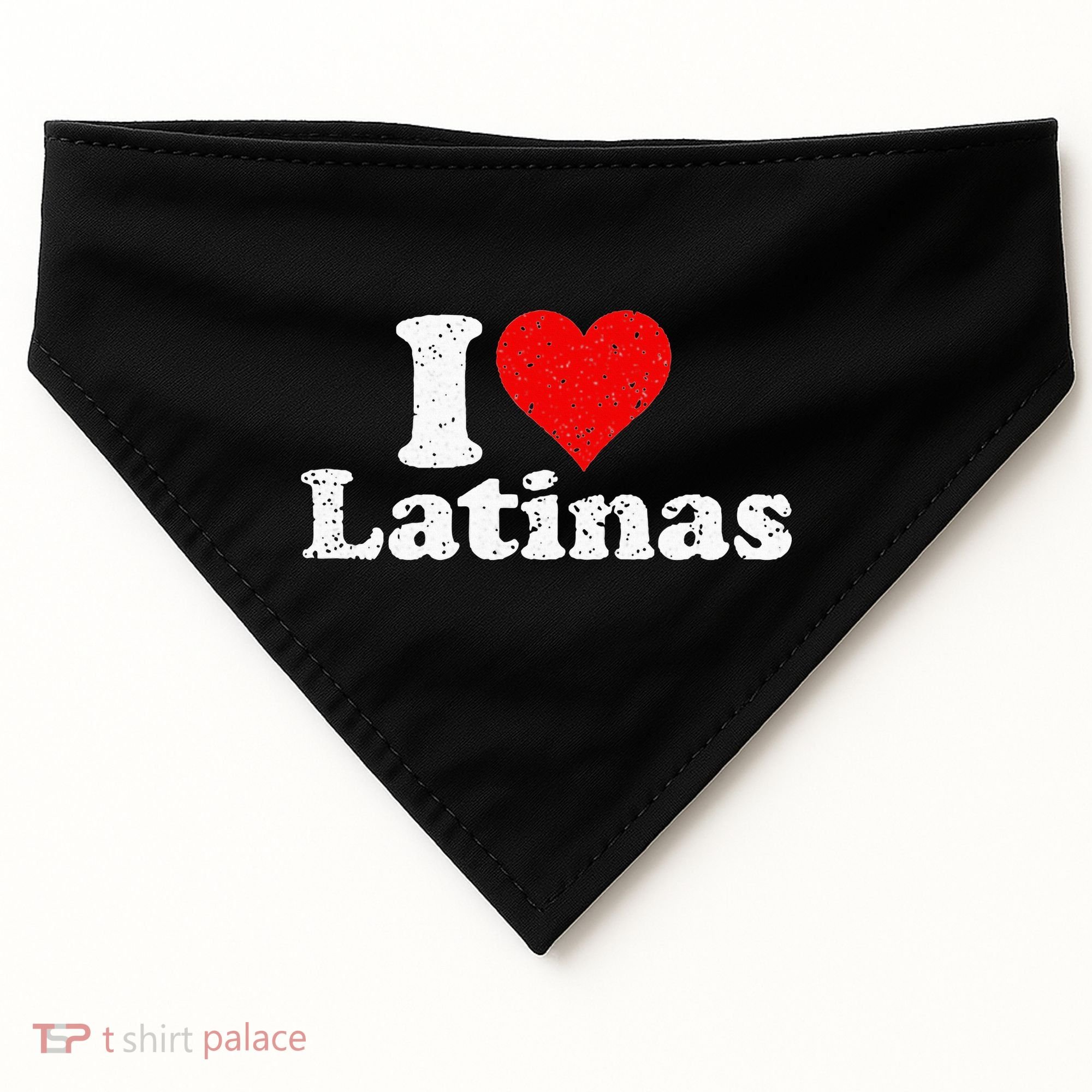 I Love Heart Latinas Girlfriend Wife USA-Made Doggie Bandana