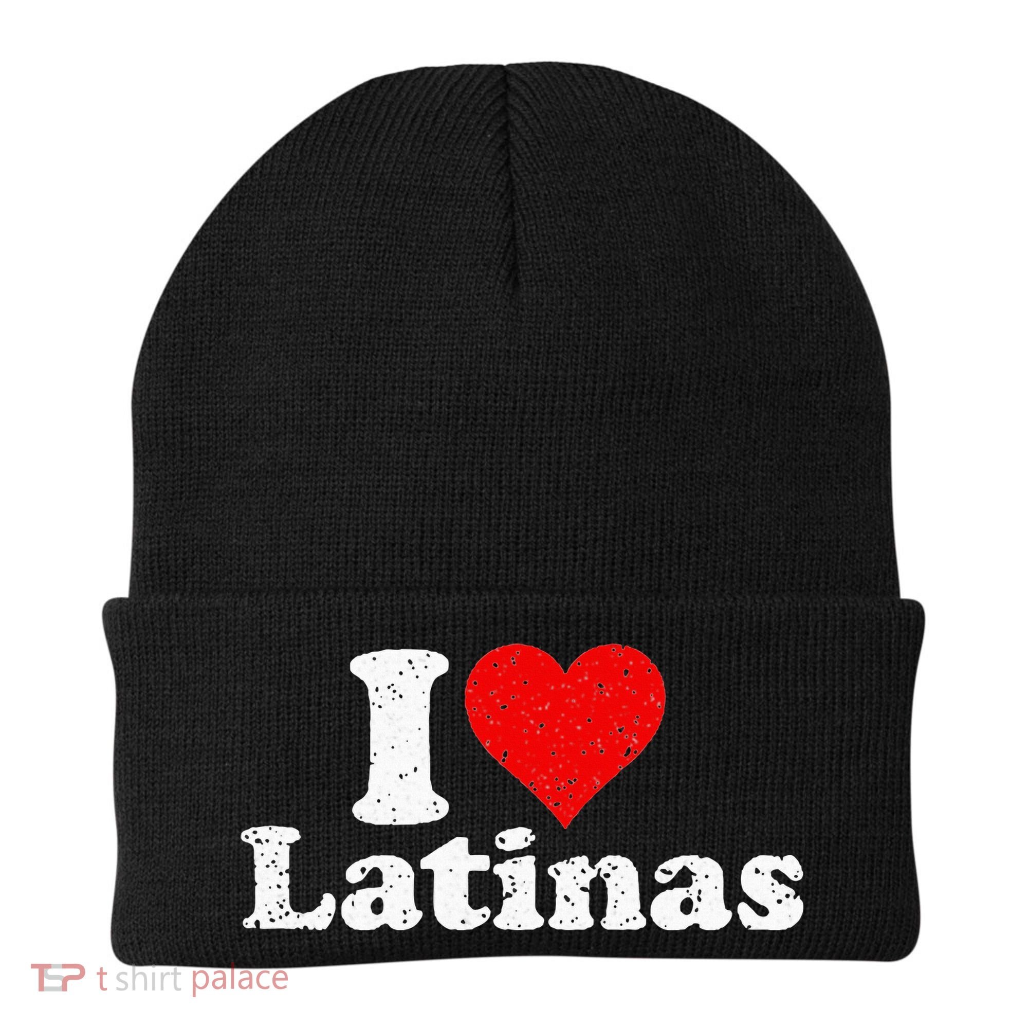 I Love Heart Latinas Girlfriend Wife Beanie