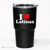 I Love Heart Latinas Girlfriend Wife Tumbler thumb 0