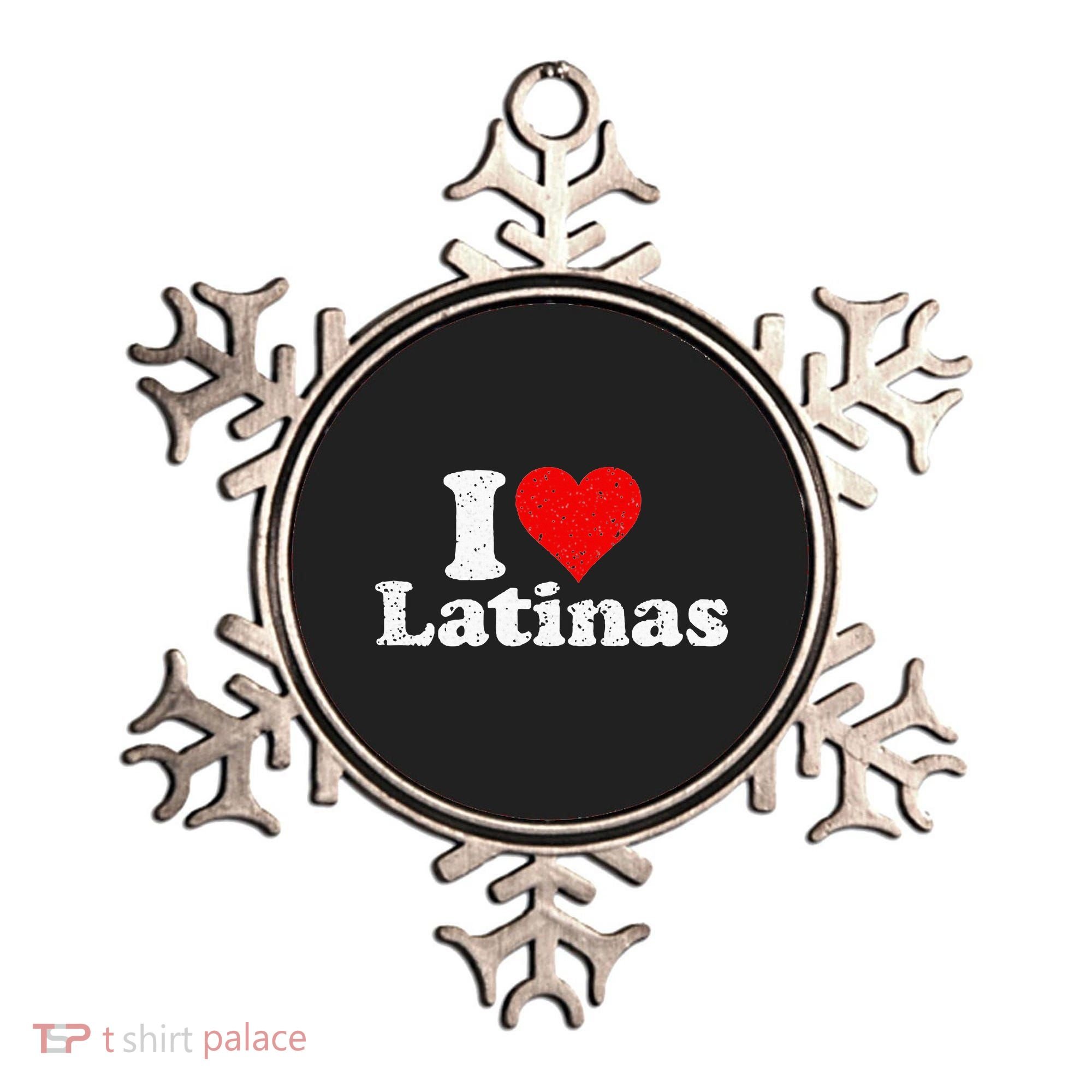 I Love Heart Latinas Girlfriend Wife Ornament