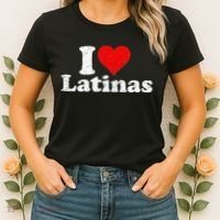 I Love Heart Latinas Girlfriend Wife Women's T-Shirt thumb 2
