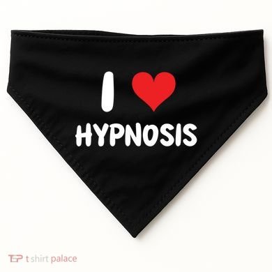I Love Hypnosis Heart Consciousness Gift USA-Made Doggie Bandana